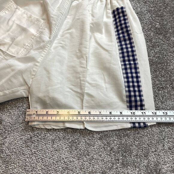 Unbranded Chino Shorts Unisex Adult 24 With Elastic Waist Home Made White 4" - Picture 8 of 11